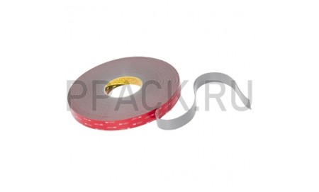 Двухсторонняя монтажная лента GPH 110GF 3М 19мм х 33м серая 