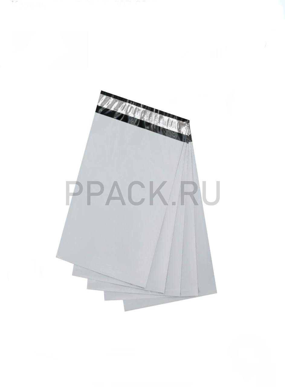 Курьерский пакет с клеевым клапаном 34*46 +4 см, (45мкм) Белый  100 шт.